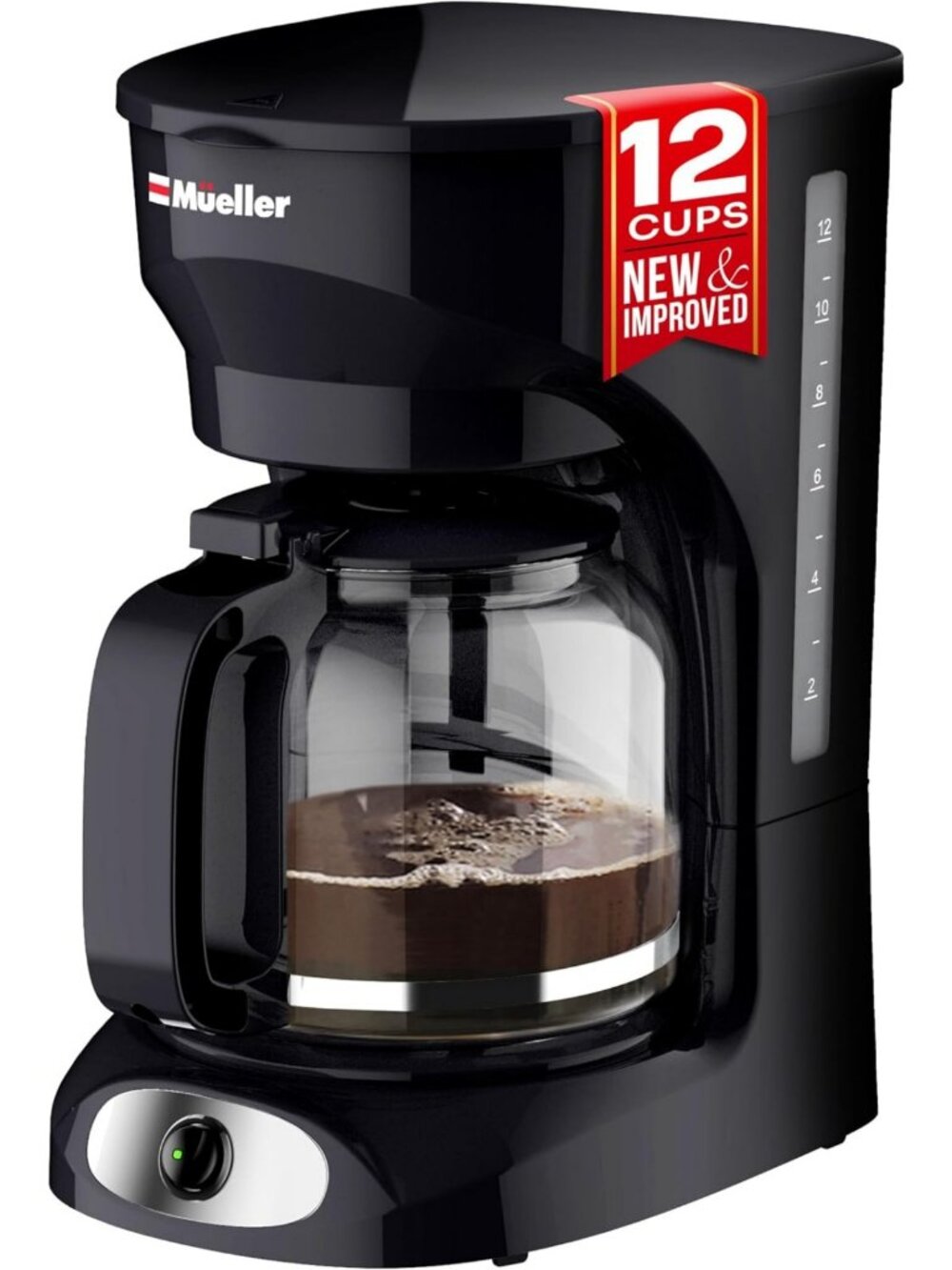 12-Cup Drip Coffee Maker | Programmable, Easy Clean, Brew Strength Control
